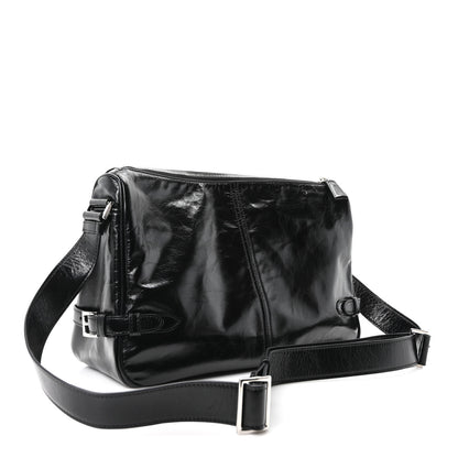 Prada Vitello Shine Shoulder Bag Black 3 of 9