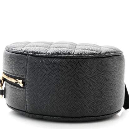 Chanel Caviar Quilted Round Clutch With Chain Black 9 of 11