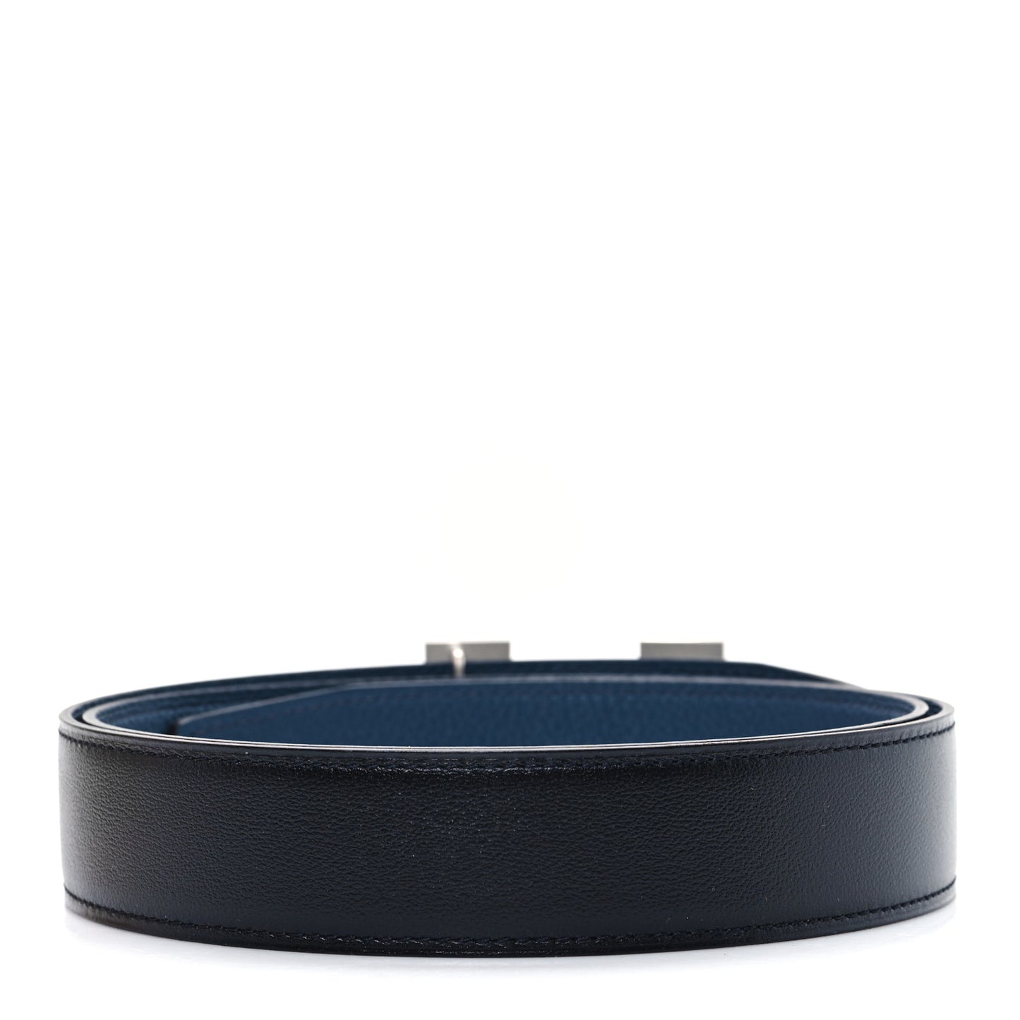 Box Togo 32mm Guilloche H Belt 90 36 Black Bleu Nuit