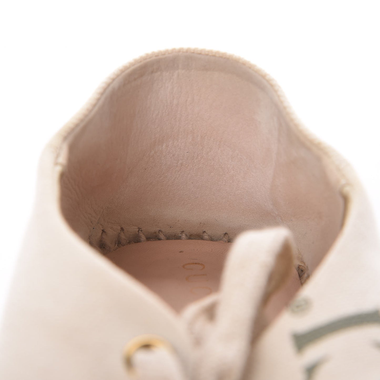 Canvas Logo Lace-Up Platform Espadrilles 35 Greggio Grege