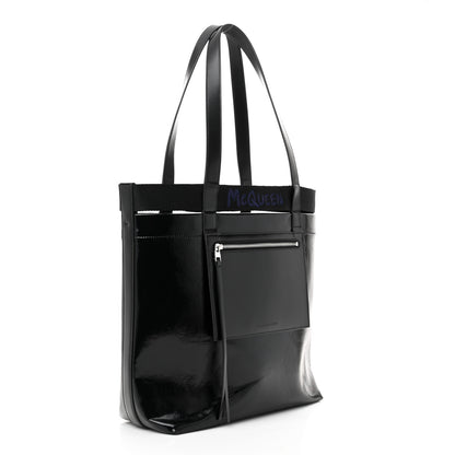 Alexander McQueen Coated Canvas Logo Shopper Tote Black 3 of 11