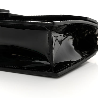 Christian Louboutin Patent Calfskin Mini Elisa Baguette Black 9 of 13