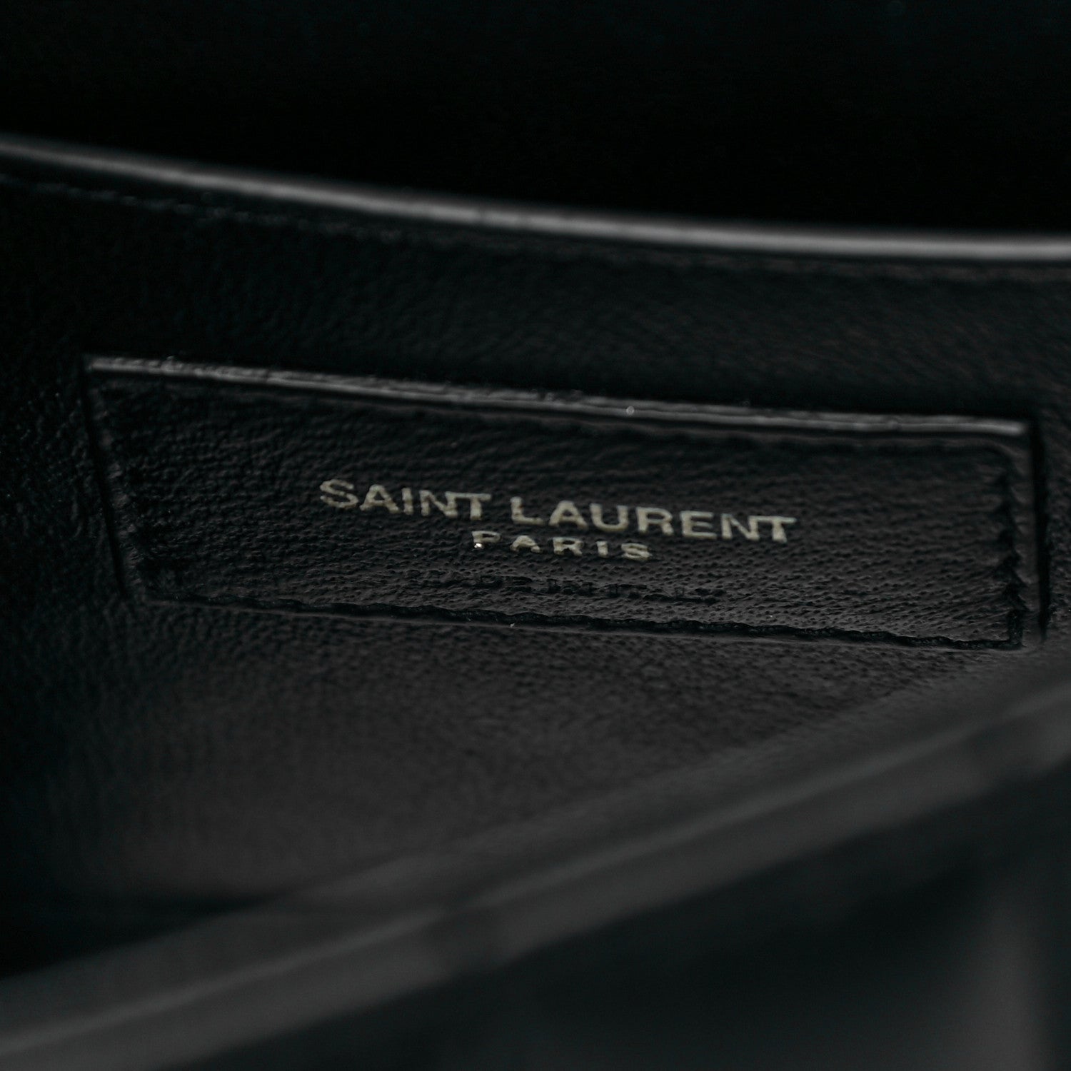 Saint Laurent Lambskin Matelasse Monogram Medium Vicky Chain Bag Black 7 of 13