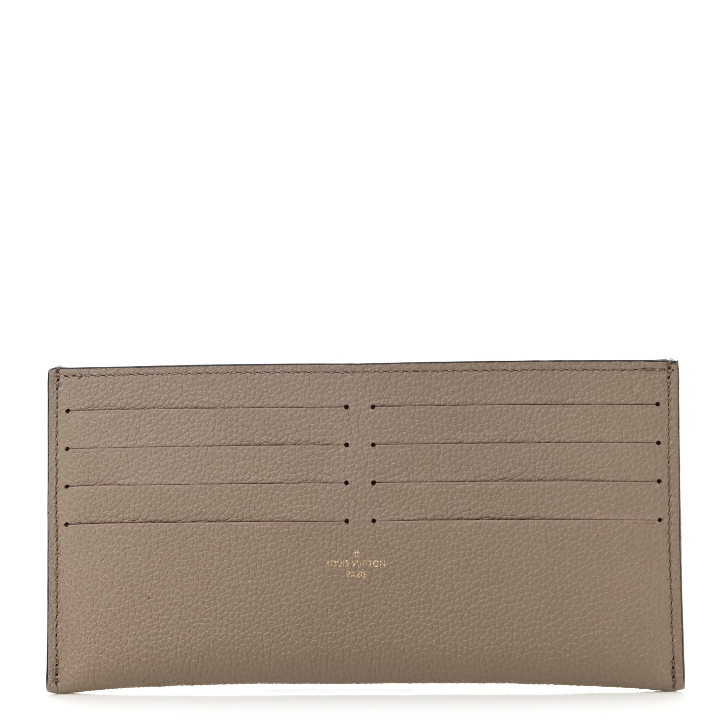 Louis Vuitton Calfskin Felicie Chain Wallet Card Holder Insert Tourterelle 1 of 6