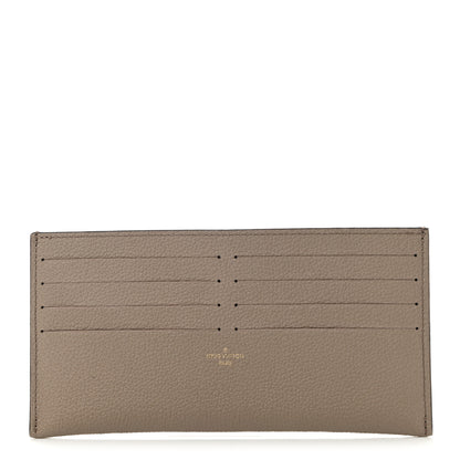 Louis Vuitton Calfskin Felicie Chain Wallet Card Holder Insert Tourterelle 1 of 6