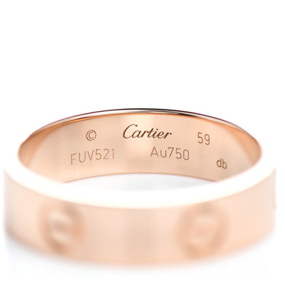 Cartier 18K Pink Gold 5.5mm LOVE Ring 59 8.75 4 of 5