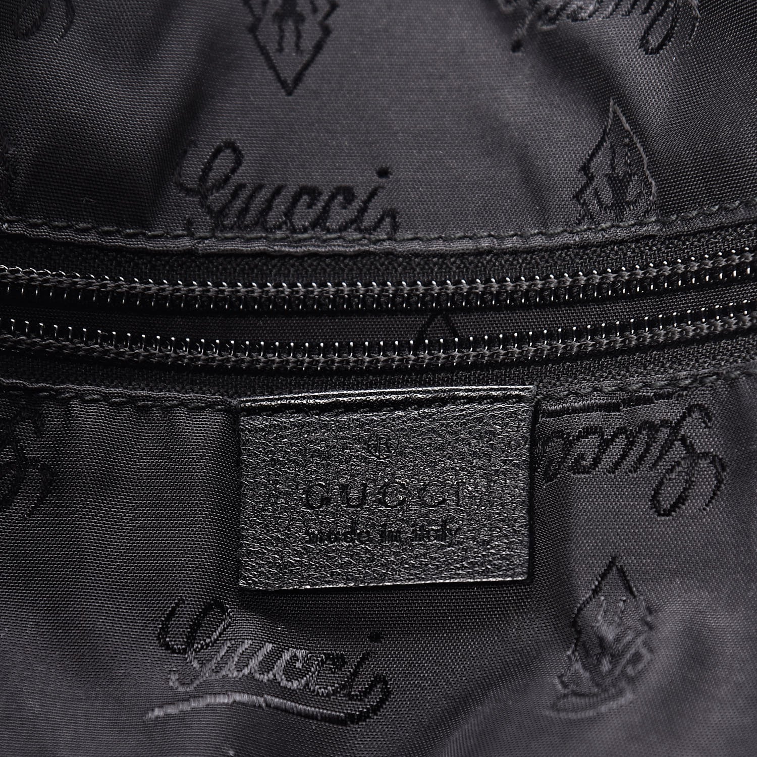 Gucci Guccissima Medium Flap Messenger Bag Black 6 of 12