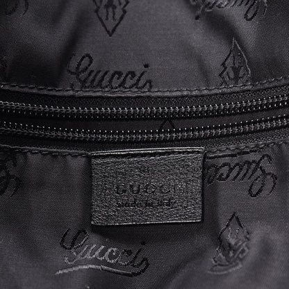 Gucci Guccissima Medium Flap Messenger Bag Black 6 of 12