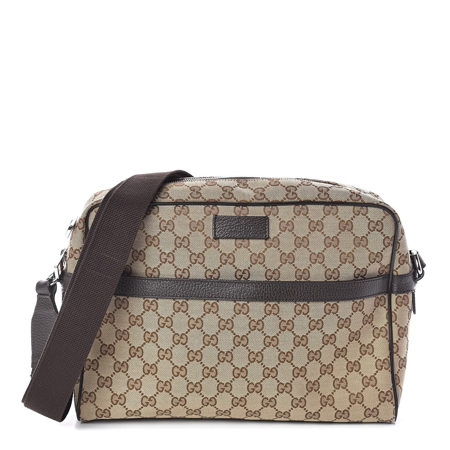 Gucci Monogram Messenger Bag Dark Brown 1 of 9