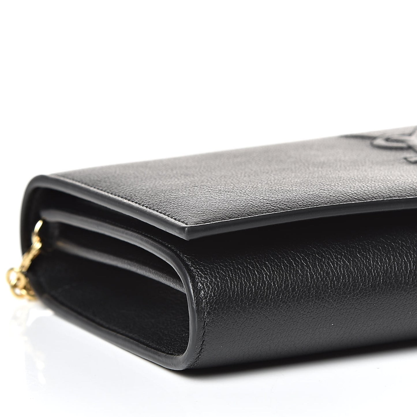 Calfskin Monogram Belle de Jour Chain Clutch Black