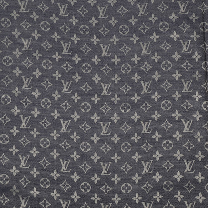 Louis Vuitton Silk Wool Monogram Denim Shawl Blue 1 of 35