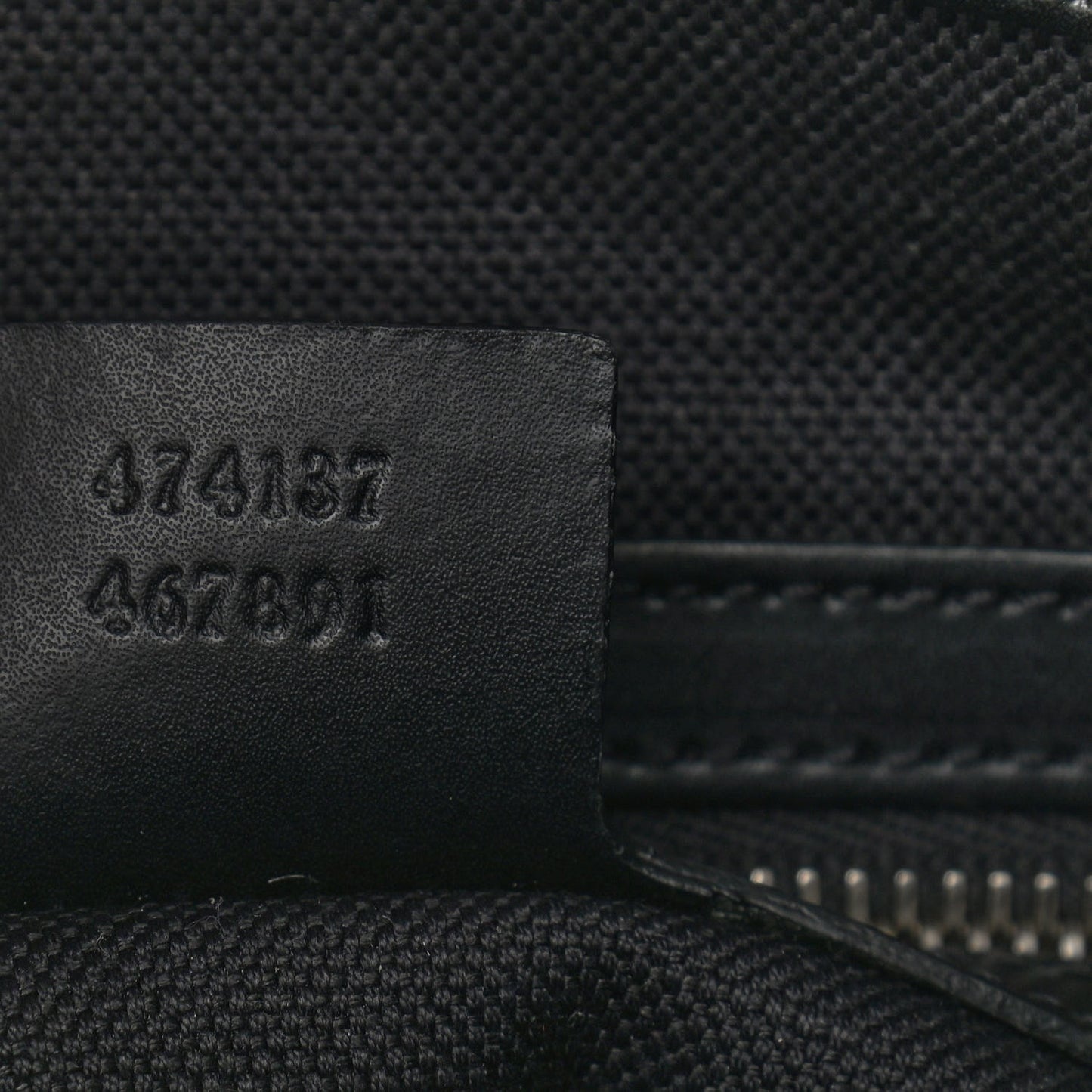 GG Supreme Monogram Appia Calfskin Web Flat Messenger Bag Black Grey