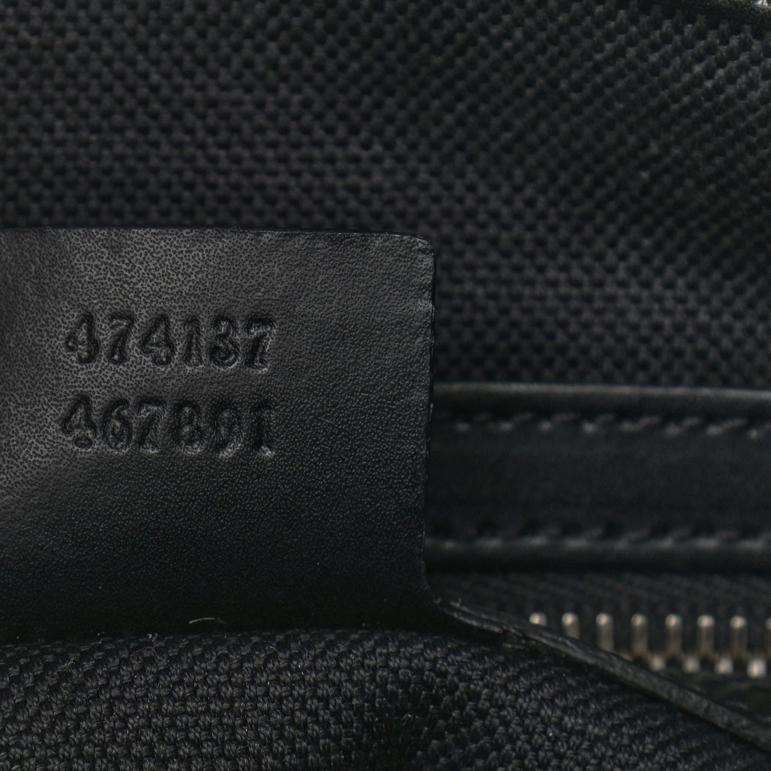Gucci GG Supreme Monogram Appia Calfskin Web Flat Messenger Bag Black Grey 7 of 10