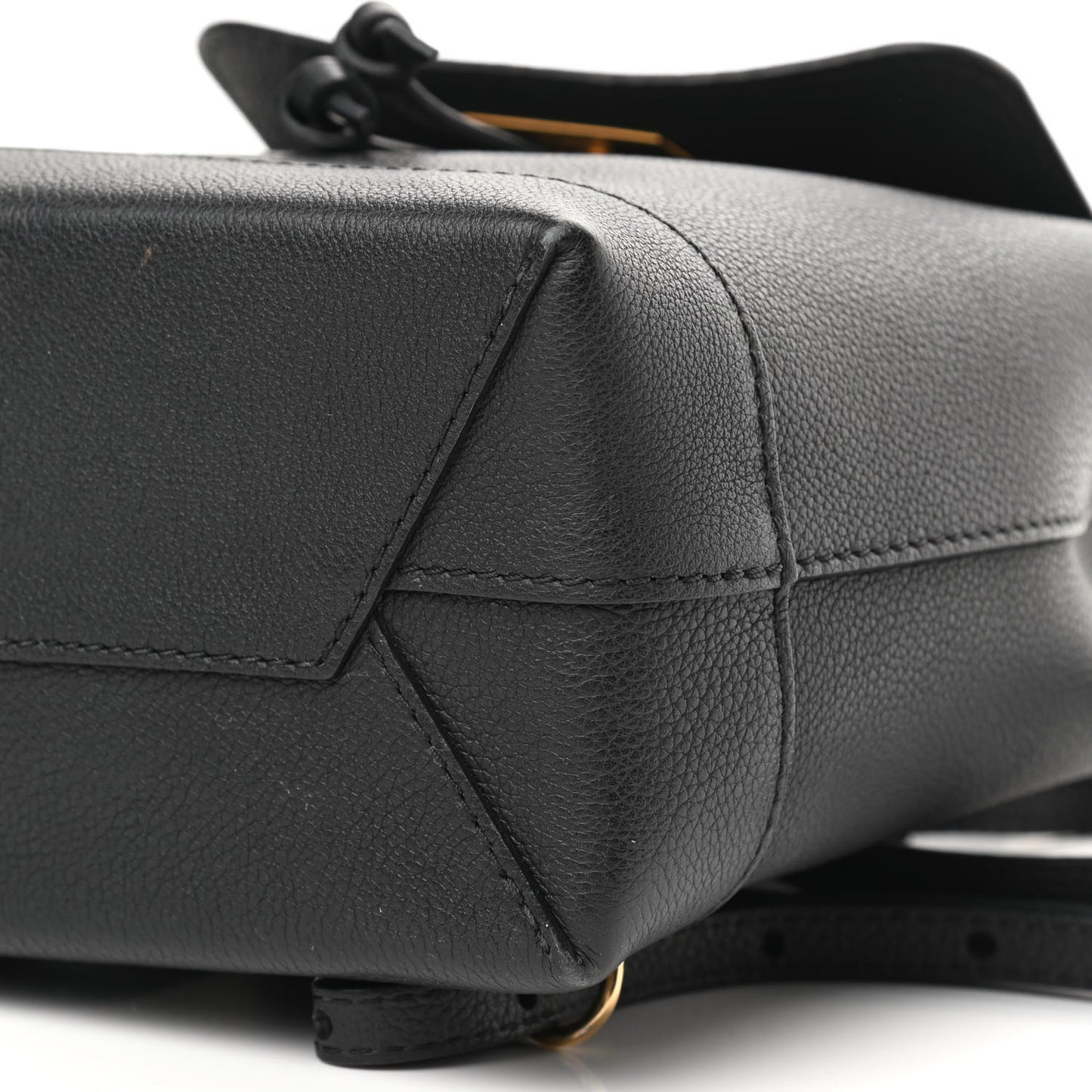 Calfskin Lockme Mini Backpack Black