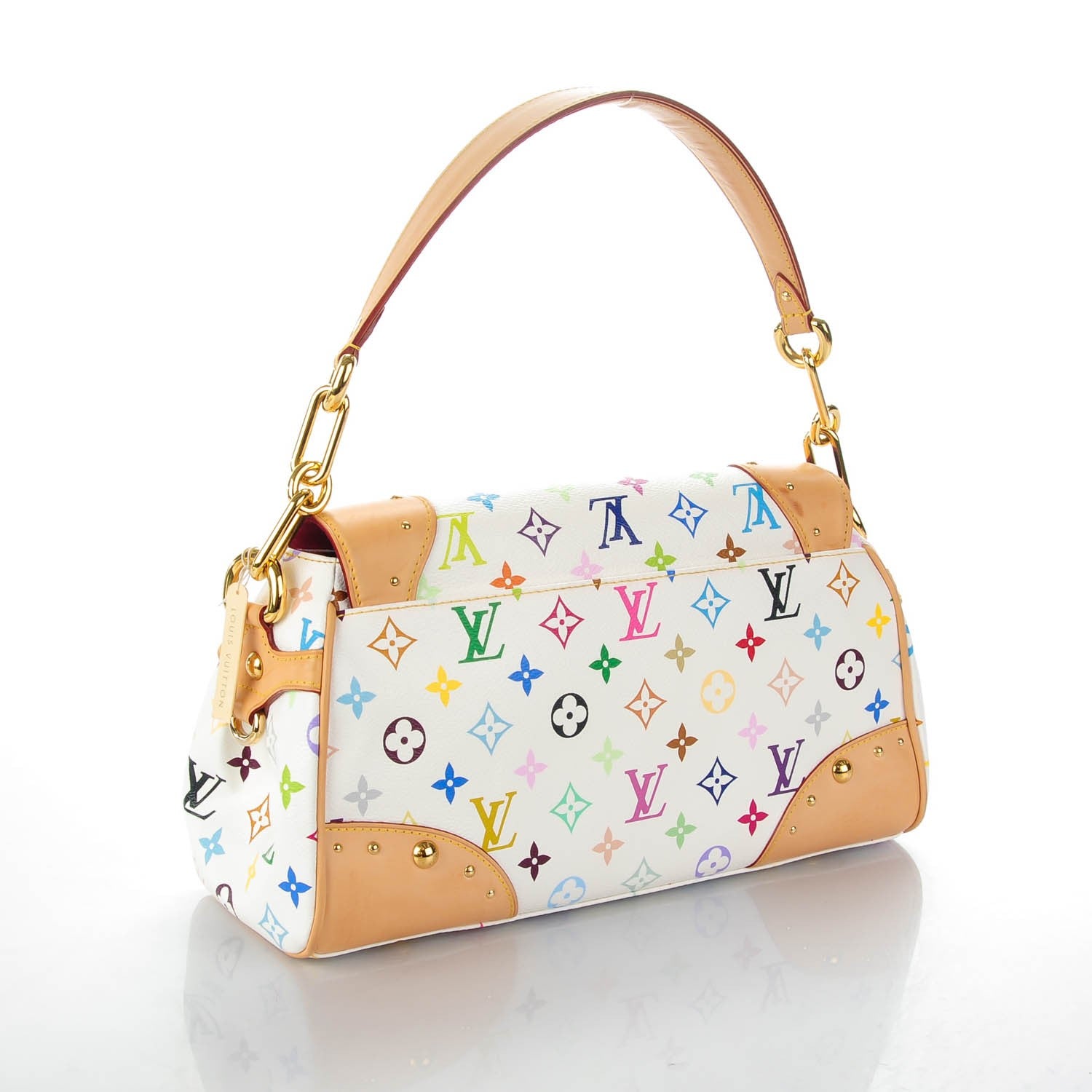 Louis Vuitton Monogram Multicolor Beverly MM White 3 of 10