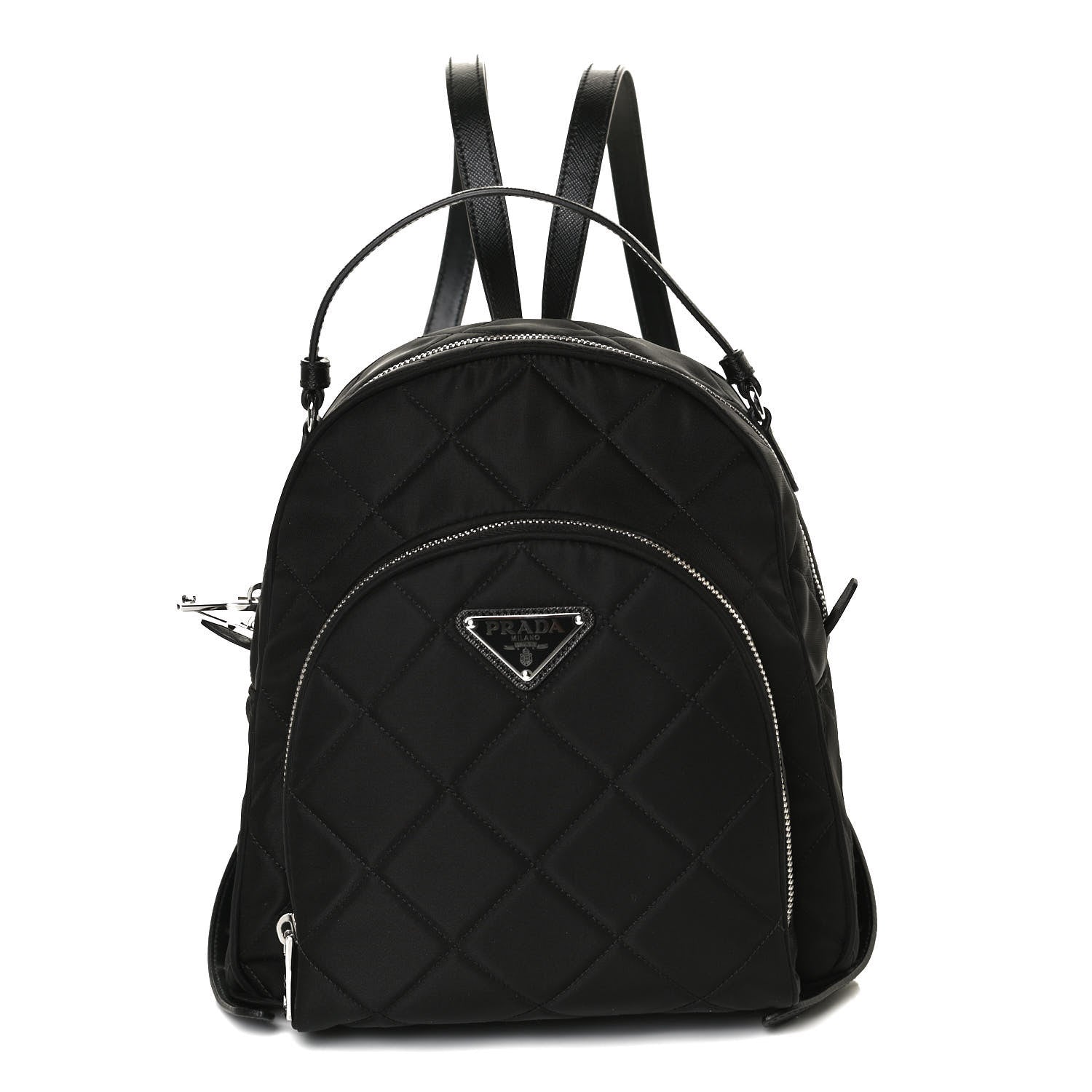 Prada Nylon Tessuto Impuntu Quilted Backpack Black 1 of 14