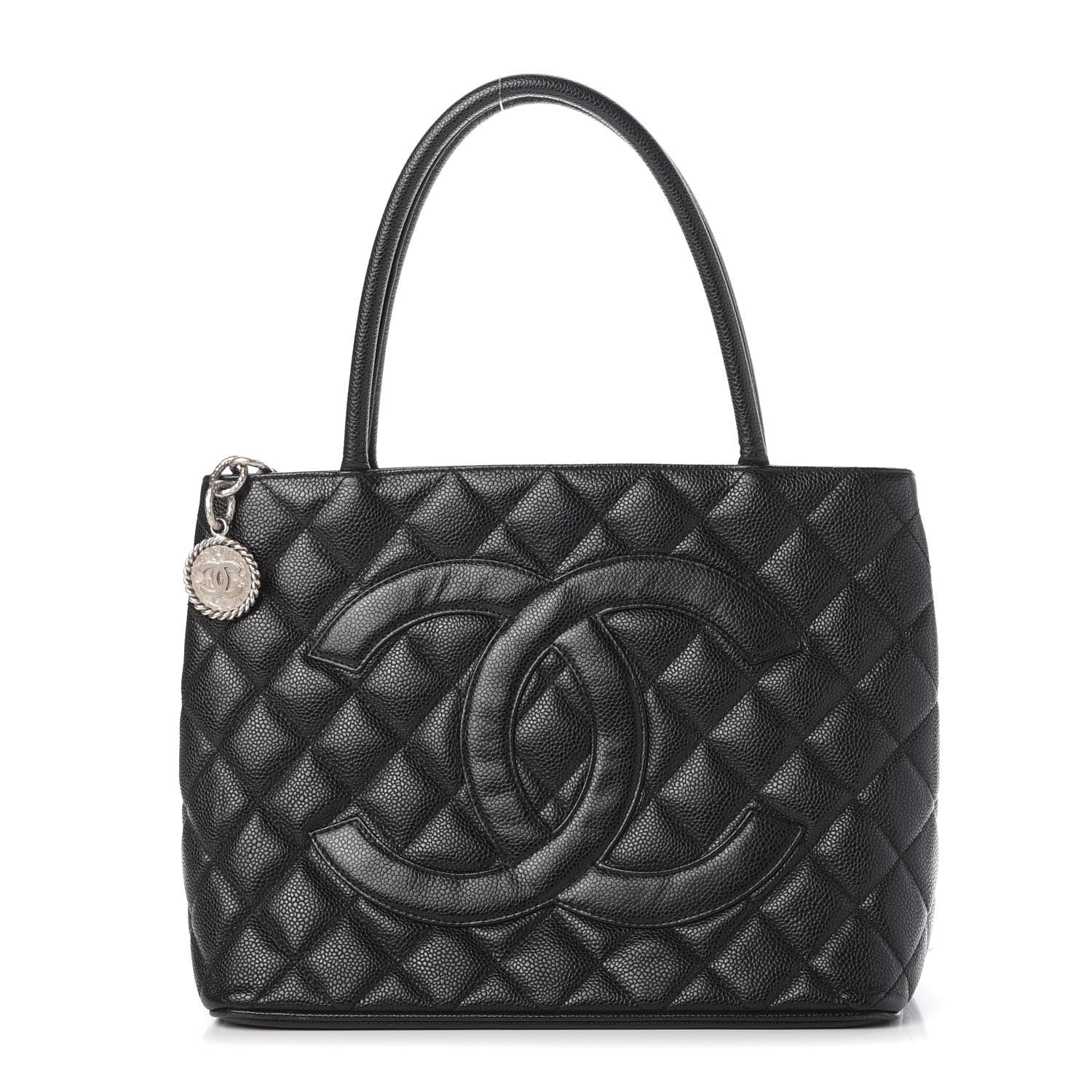 Chanel Caviar Quilted Medallion Tote Black 1 of 10