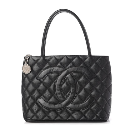 Chanel Caviar Quilted Medallion Tote Black 1 of 10