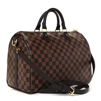 Louis Vuitton Damier Ebene Speedy Bandouliere 35 3 of 10