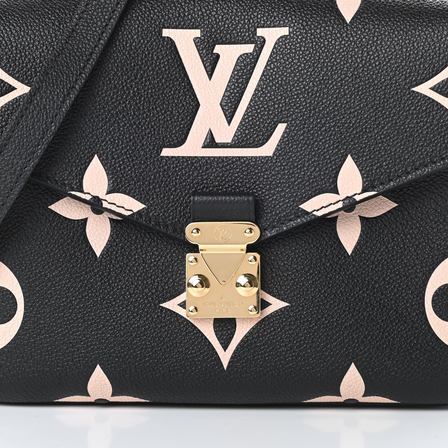 Louis Vuitton Empreinte Monogram Giant Pochette Metis Black Beige 8 of 11