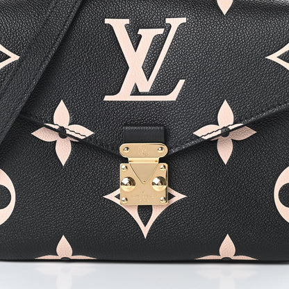 Louis Vuitton Empreinte Monogram Giant Pochette Metis Black Beige 8 of 11