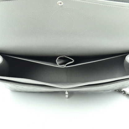 Chanel Caviar Quilted Maxi Double Flap Light Grey 5 of 10