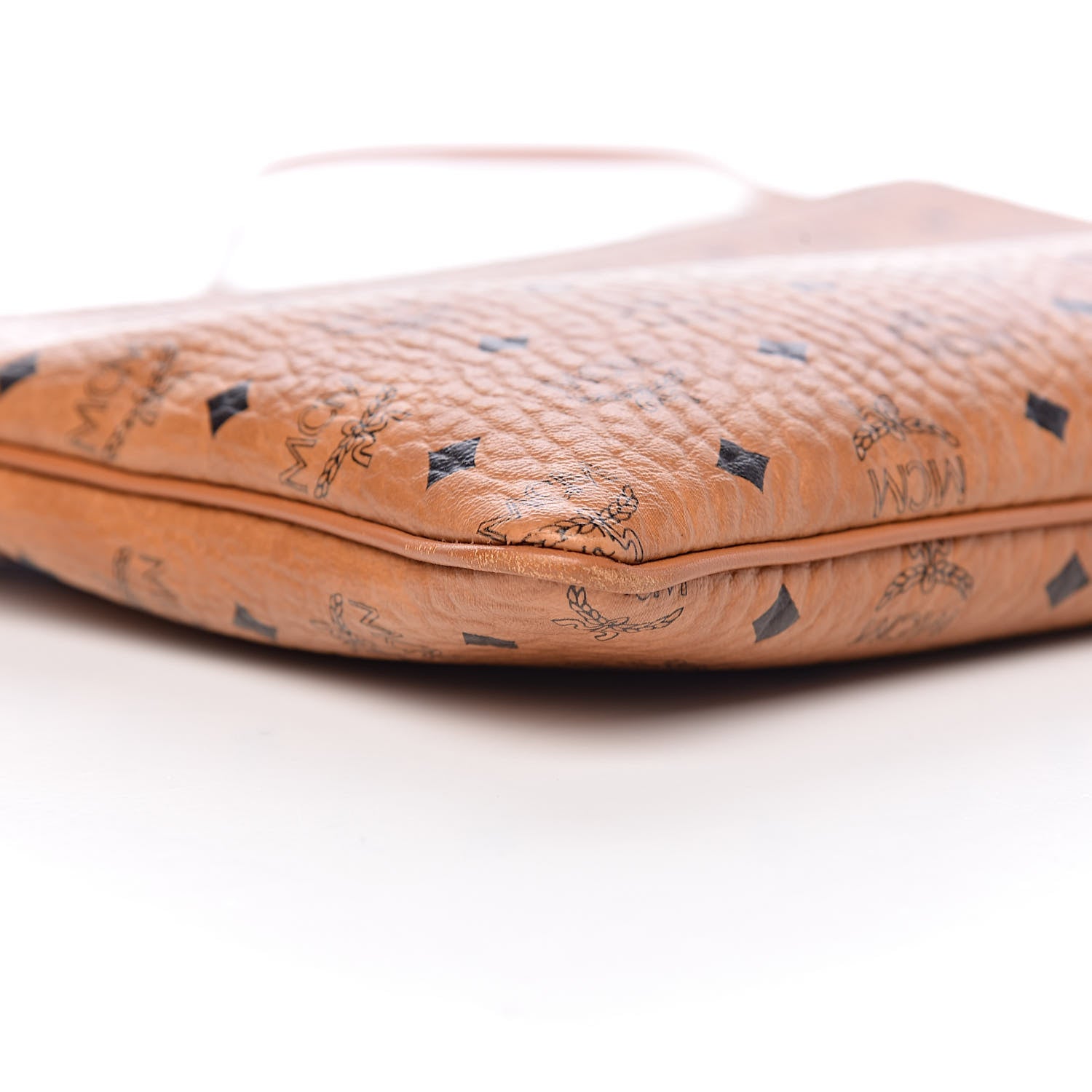 MCM Visetos Medium Crossbody Pouch Cognac 10 of 11