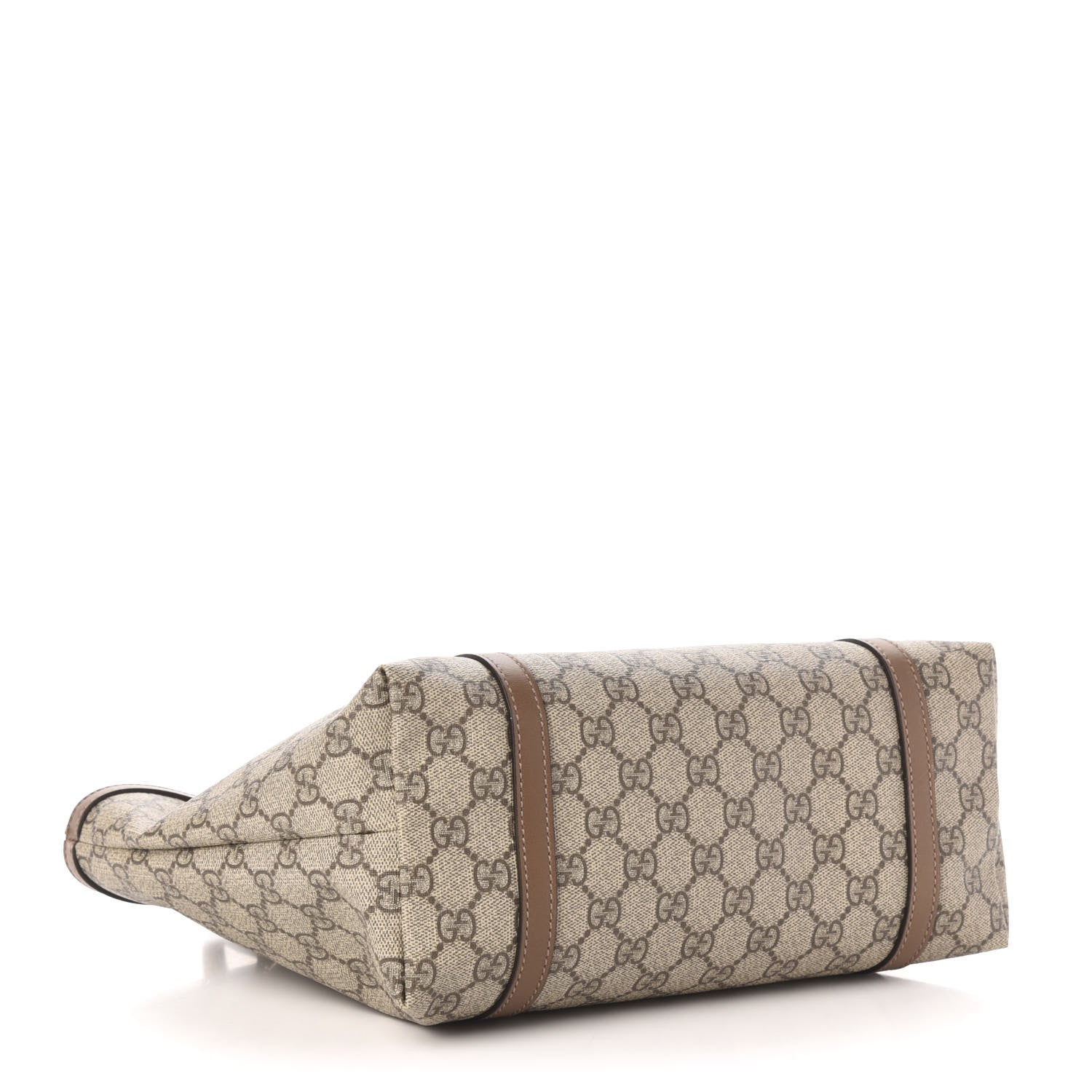 Gucci GG Supreme Monogram Margaux Calfskin Small Nice Tote Beige Ebony Acero 4 of 12