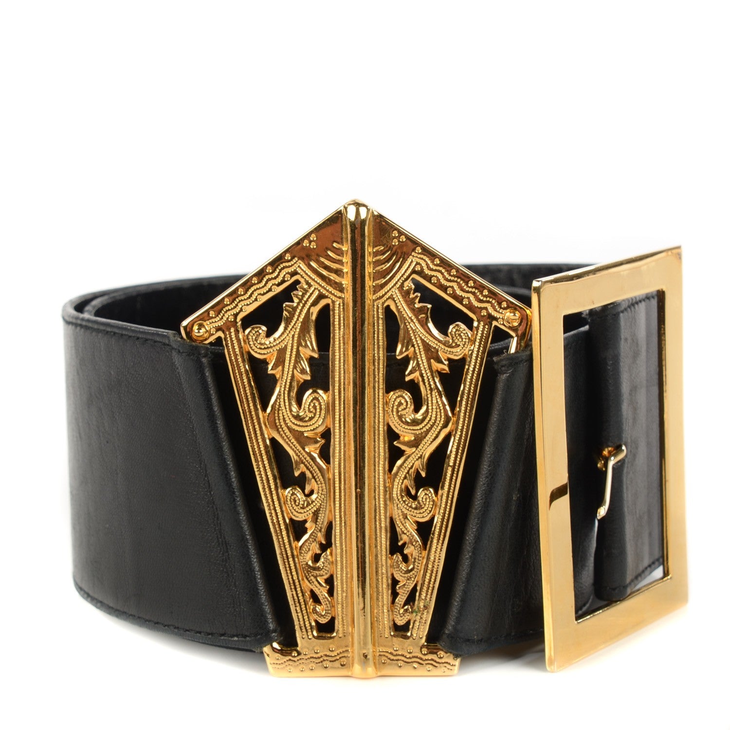 Chanel Lambskin Baroque Belt Black 1 of 6