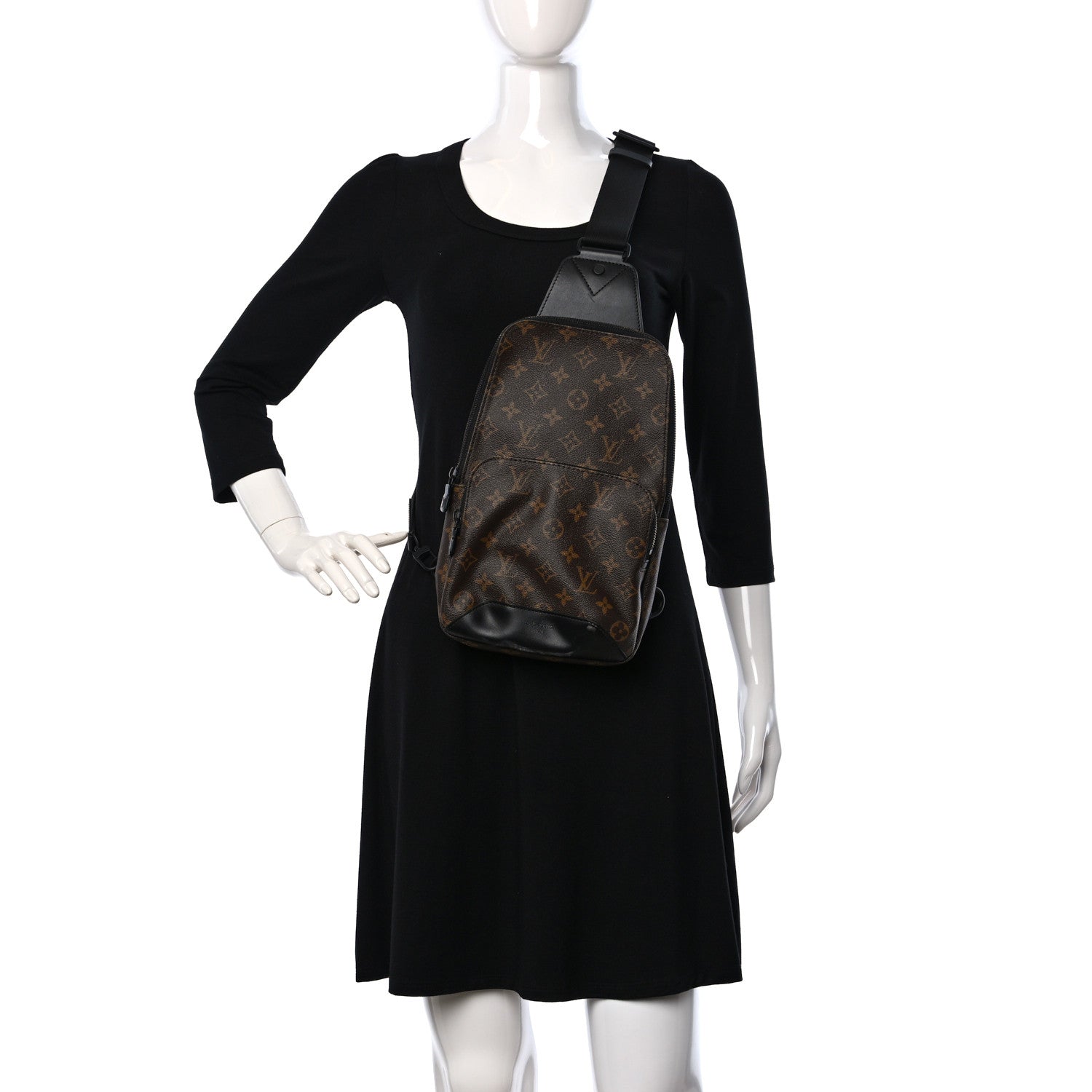 Louis Vuitton Monogram Macassar Avenue Sling Bag 2 of 8