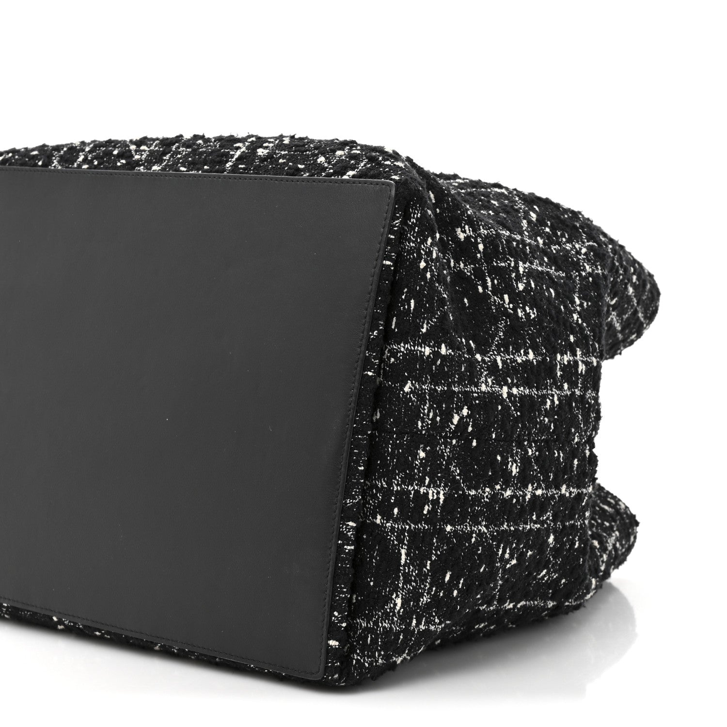 Christian Dior Tweed Cannage Large Toujours Black White 18 of 21