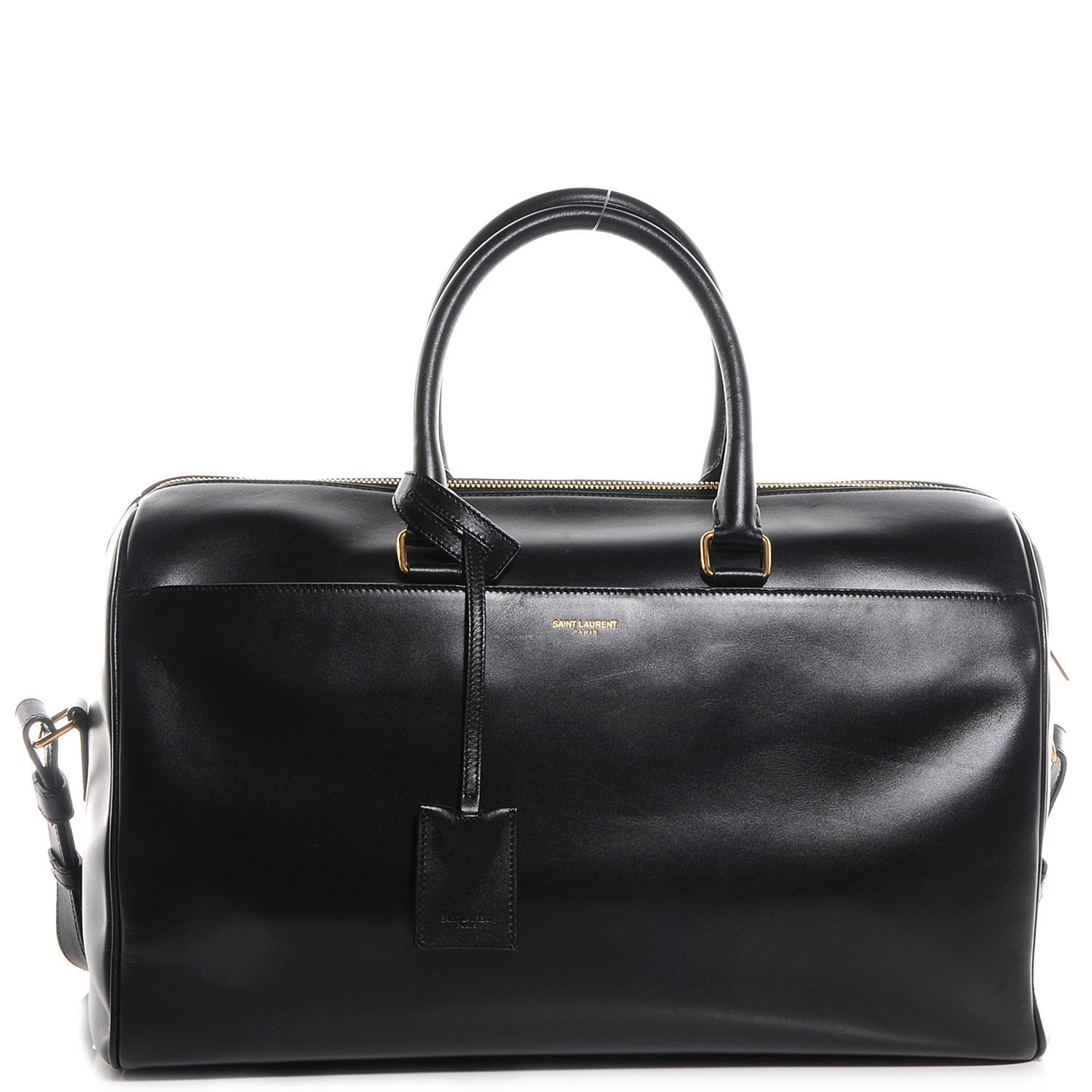 Smooth Leather Classic Duffle 12 Black