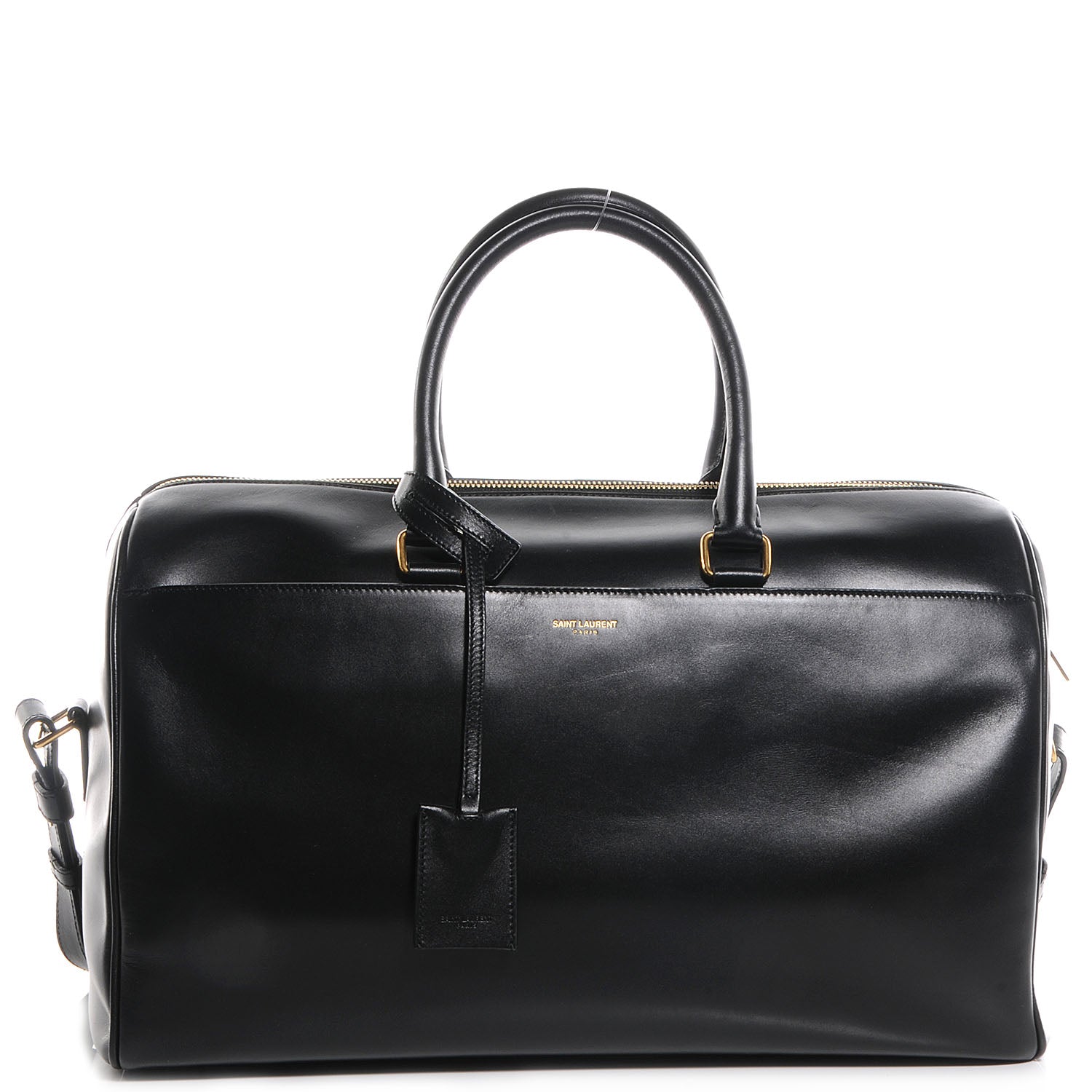 Saint Laurent Smooth Leather Classic Duffle 12 Black 1 of 9