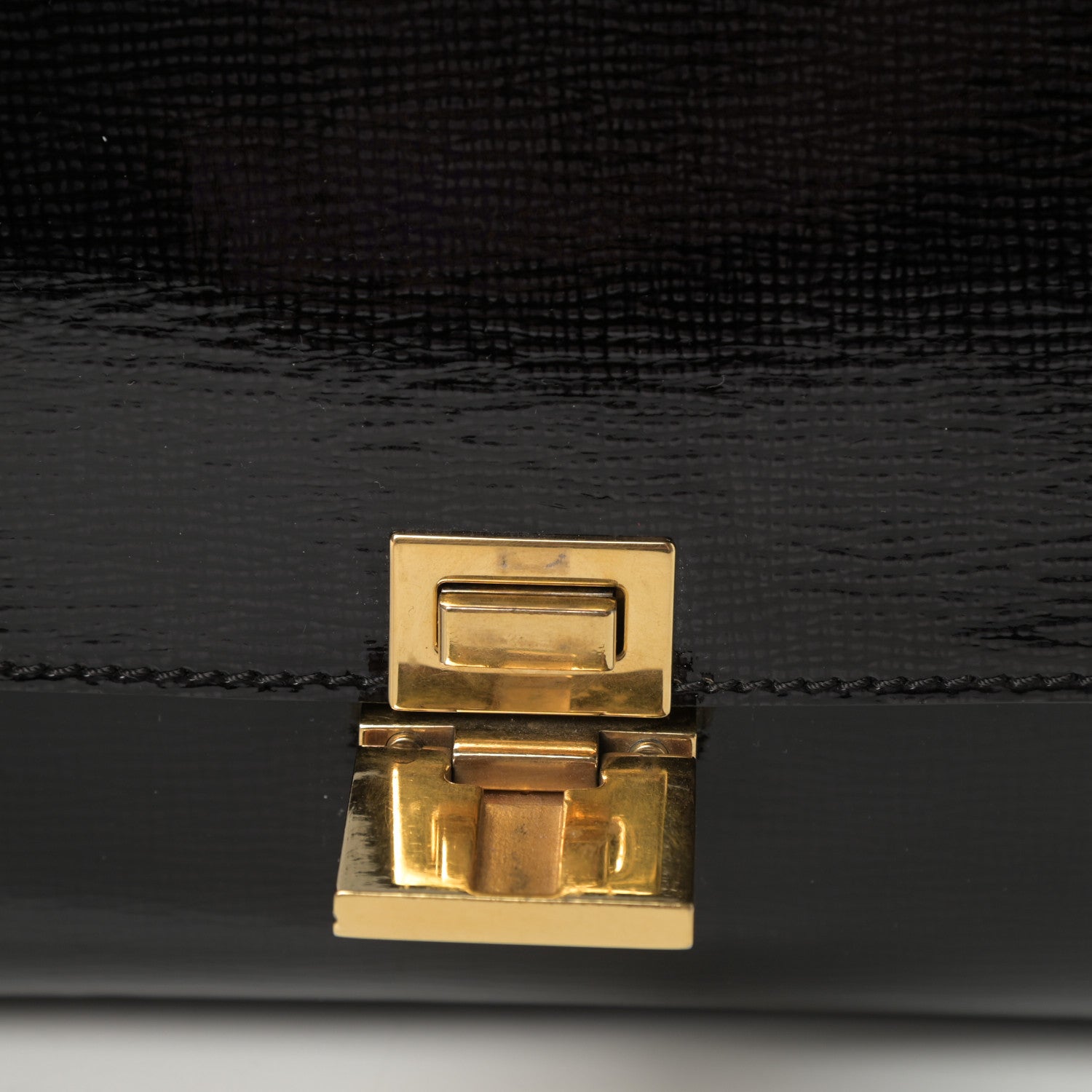 Celine Patent Suede Medium Trapeze Black 13 of 13