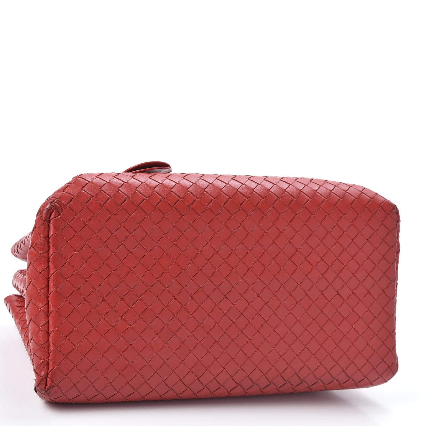 Light Calf Intrecciato Small Roma Fraise