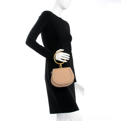 Chloe Calfskin Suede Small Nile Bracelet Bag Biscotti Beige 3 of 8