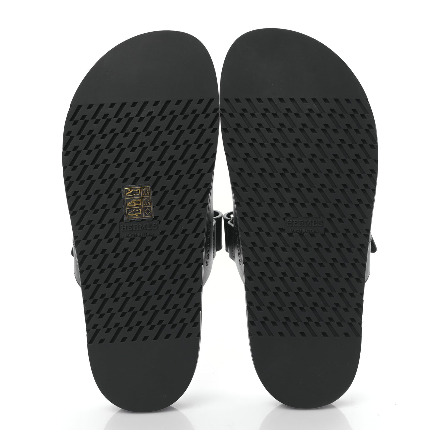 Calfskin Womens Chypre Sandals 39.5 Black