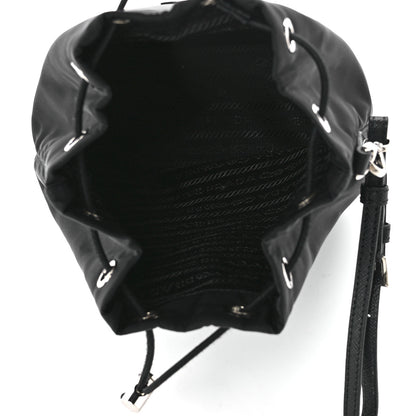 Prada Re-Nylon Saffiano Bucket Wristlet Black 4 of 13