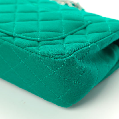 Chanel Jersey Quilted Mini Rectangular Flap Green 11 of 17