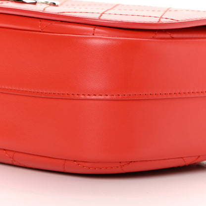Chanel Calfskin Stitched Small Ring My Bag Flap Crossbody Red 10 of 15