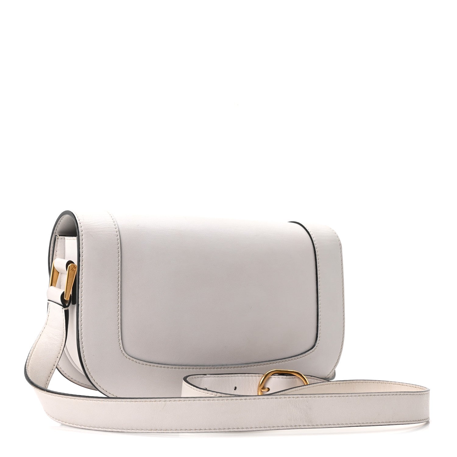 Valentino Garavani Smooth Calfskin Supervee Shoulder Bag Optic White 3 of 9