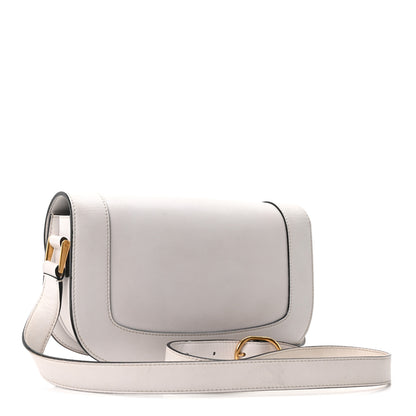 Valentino Garavani Smooth Calfskin Supervee Shoulder Bag Optic White 3 of 9
