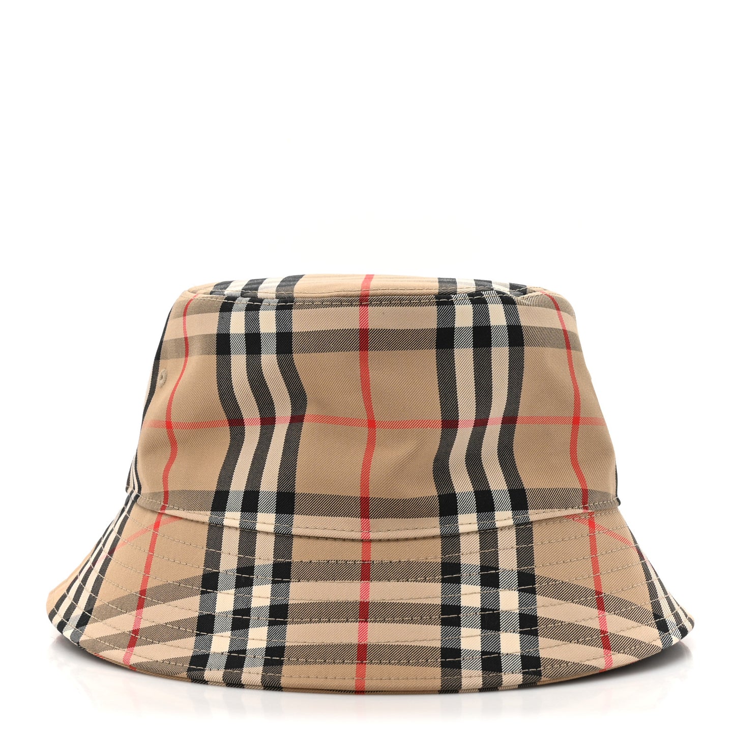 Technical Cotton Vintage Check Bucket Hat L Archive Beige