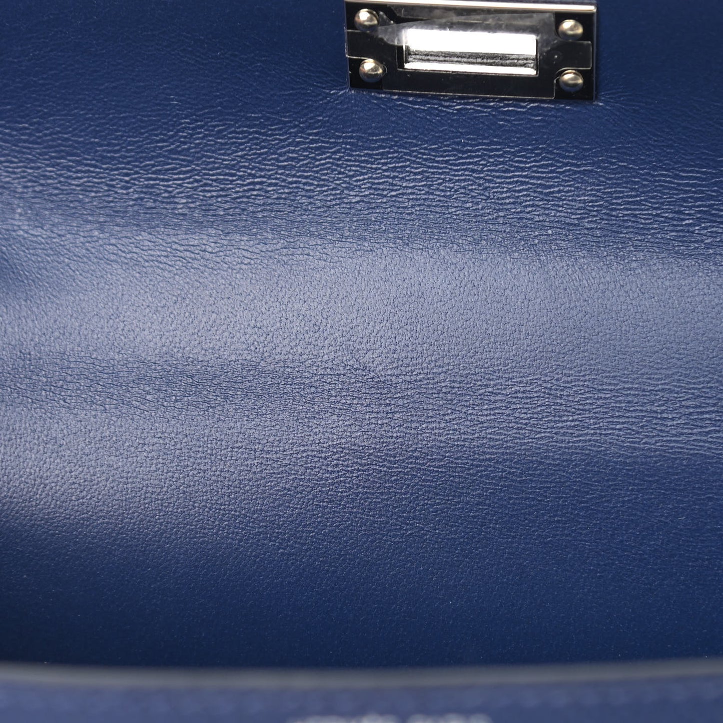 Epsom Mini Kelly Sellier 20 Bleu Saphir Bleu France Black