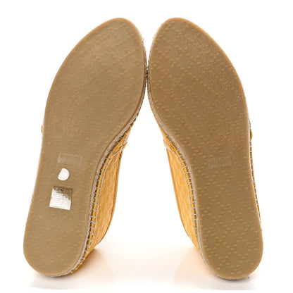 Gucci Microguccissima Soft Espadrilles 38.5 New Buttercup 4 of 4