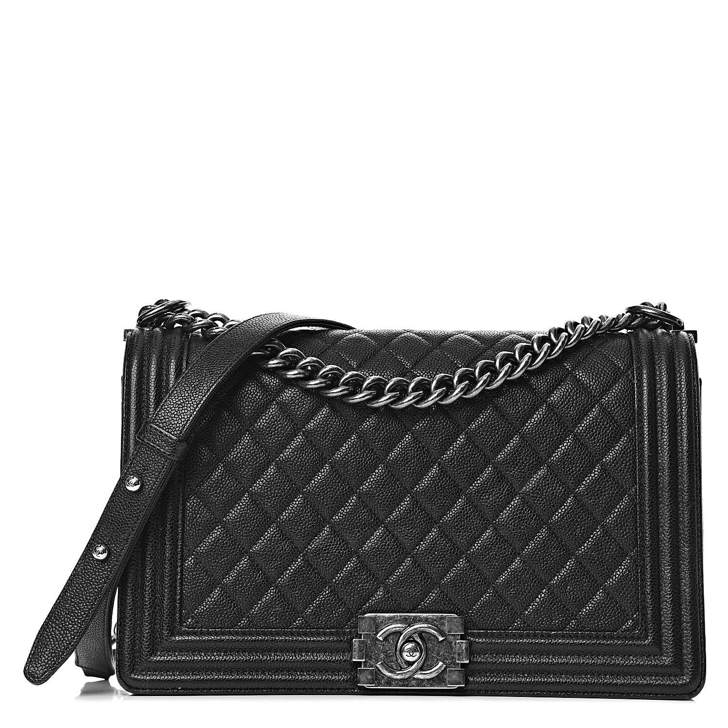 Chanel Caviar Quilted New Medium Boy Flap Black 1 of 13