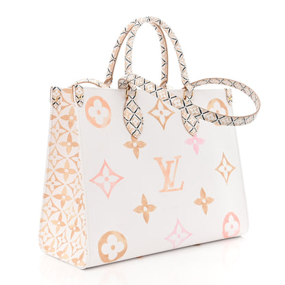 Louis Vuitton Monogram Giant By The Pool 2.0 Onthego MM Beige 3 of 10