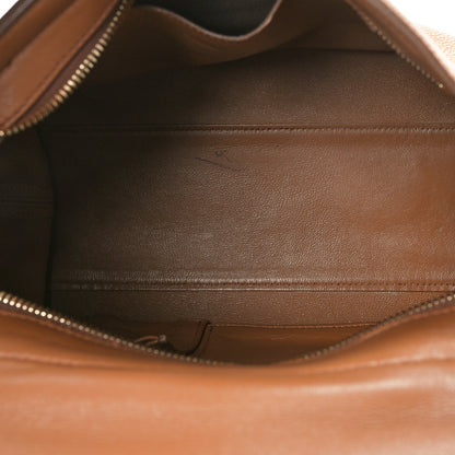 Salvatore Ferragamo Grained Calfskin Sofia Satchel Brown 7 of 23