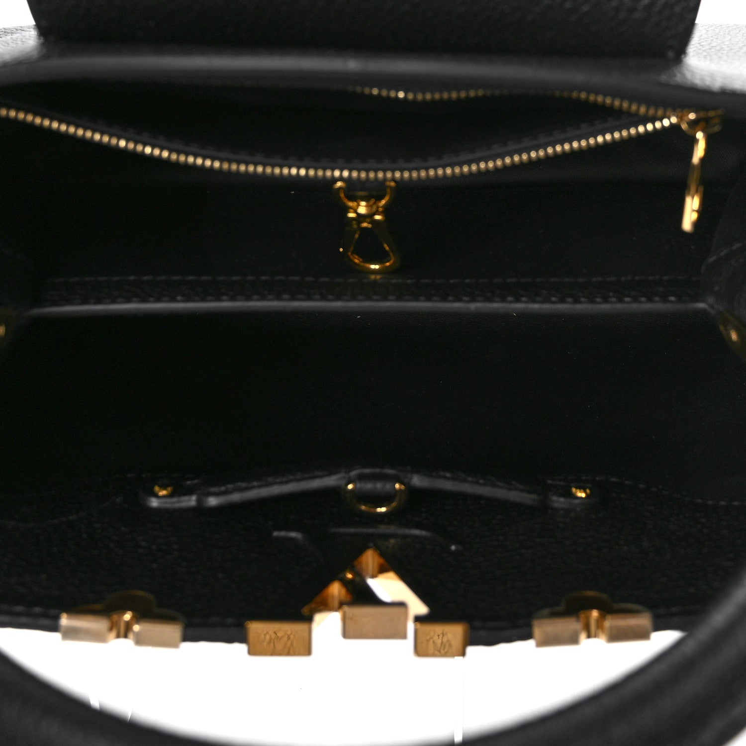 Louis Vuitton Taurillon Embellished Flower Crown Capucines MM Black 5 of 8