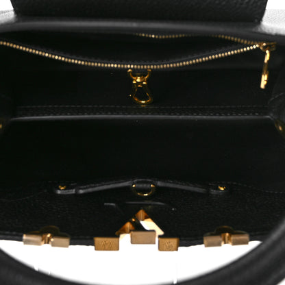 Louis Vuitton Taurillon Embellished Flower Crown Capucines MM Black 5 of 8